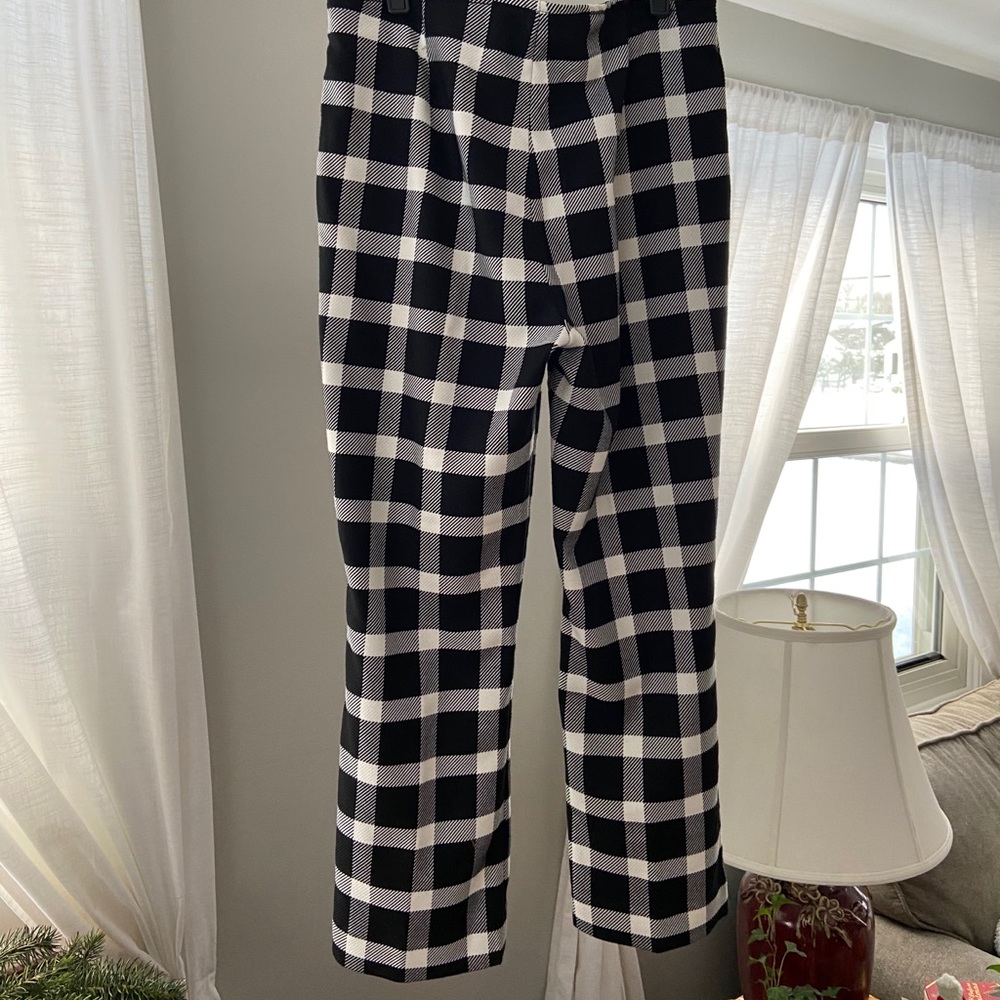 Gap Flare Crop Checkered Dress Pants - Picture 3 of 7